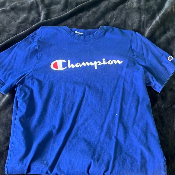 Large royal blue champion t shirt barely warm - Picture 1 of 1